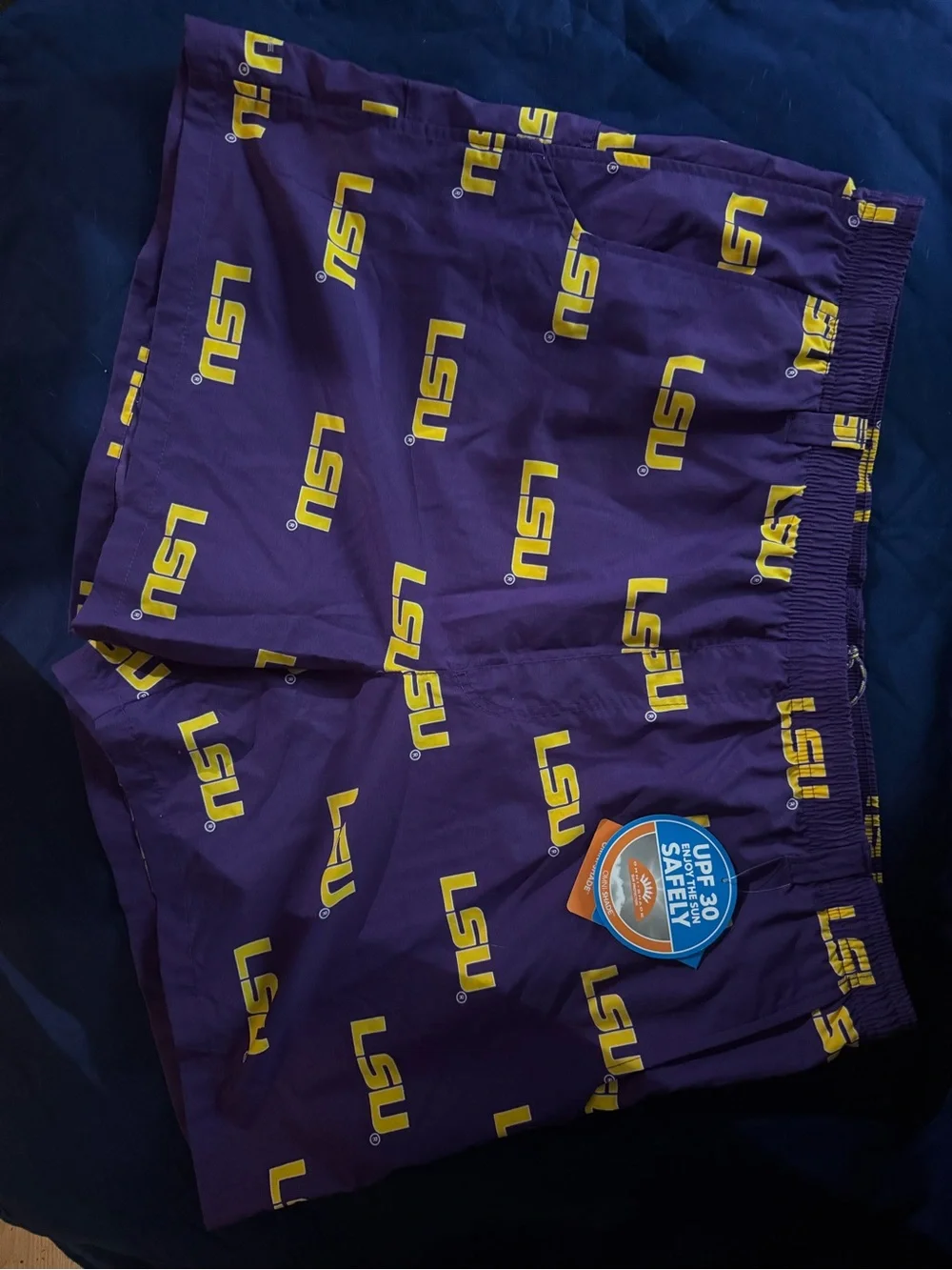 NWT Columbia PFG LSU Tigers Backcast III Printed Shorts Men's 2XL
